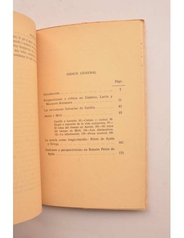 Perspectivismo y contraste. De Cadalso a Pérez...