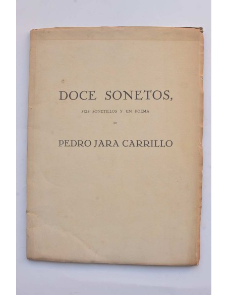 Doce sonetos, seis sonetillos y un poema
