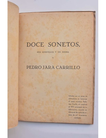 Doce sonetos, seis sonetillos y un poema