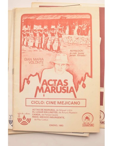 Cine Club Chaplin. Folletos de ciclos, 1983