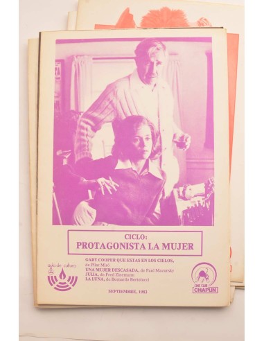 Cine Club Chaplin. Folletos de ciclos, 1983