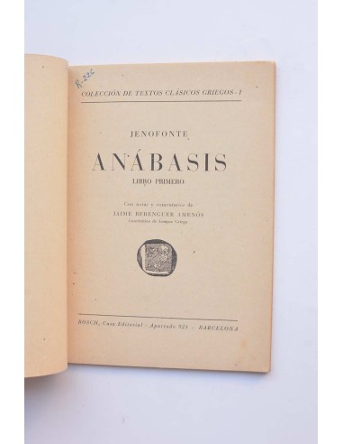 Anábasis. Libro primero