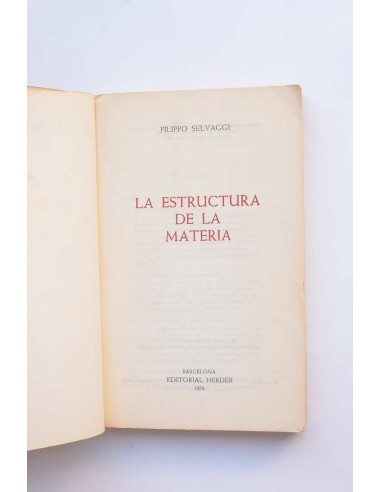 La estructura de la materia