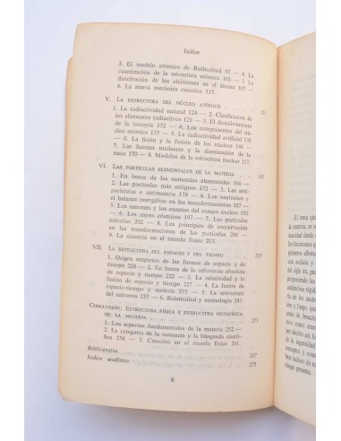 La estructura de la materia