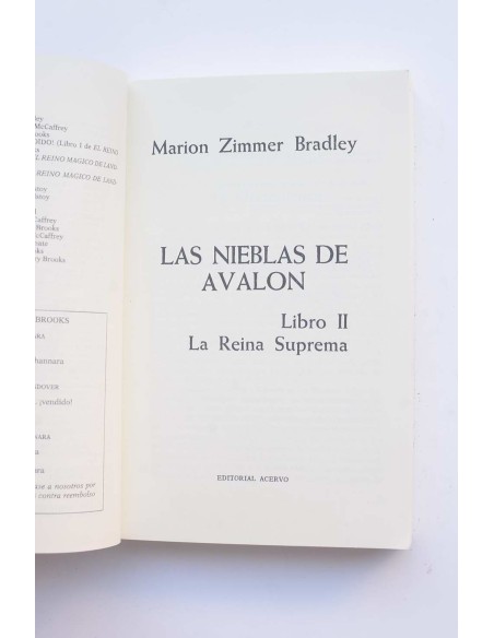 Las nieblas de Avalon. Libro II. la Reina Suprema