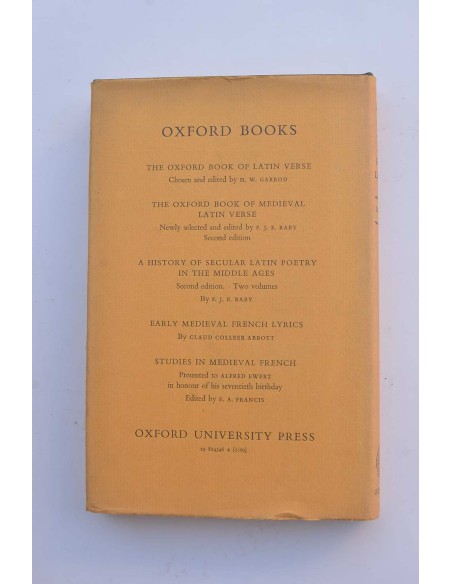 Medieval latin and the rise or european love-lyric. Vol. II. Medieval latin Love-poetry