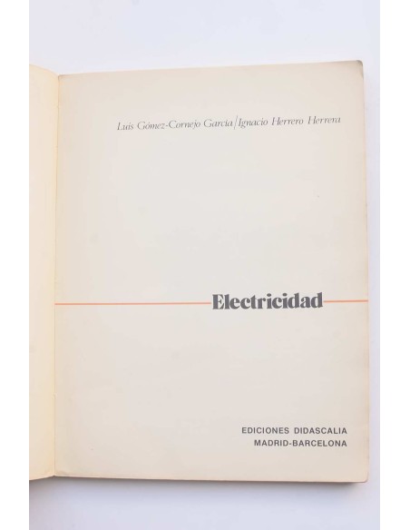 Electricidad. Instalaciones eléctricas