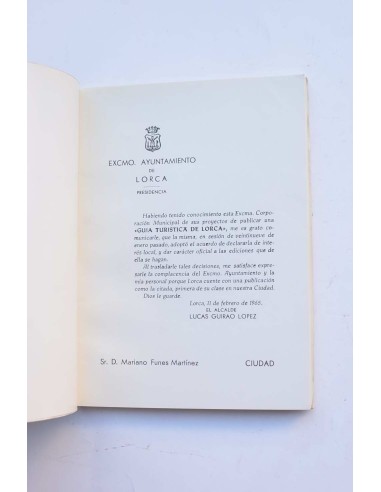 Guía turística de Lorca