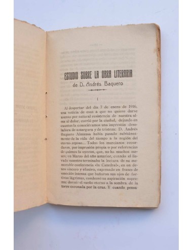 Andrés Baquero. Estudio de su obra literaria