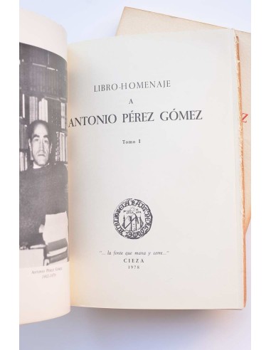 Libro - Homenaje a Antonio Pérez Gómez