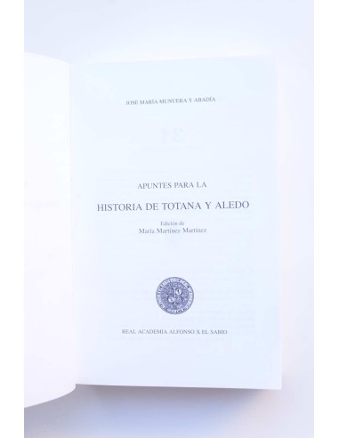 Apuntes para la historia de Totana y Aledo