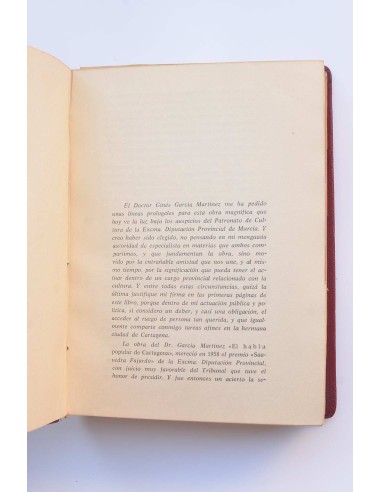 El habla de Cartagena. Palabras y cosas