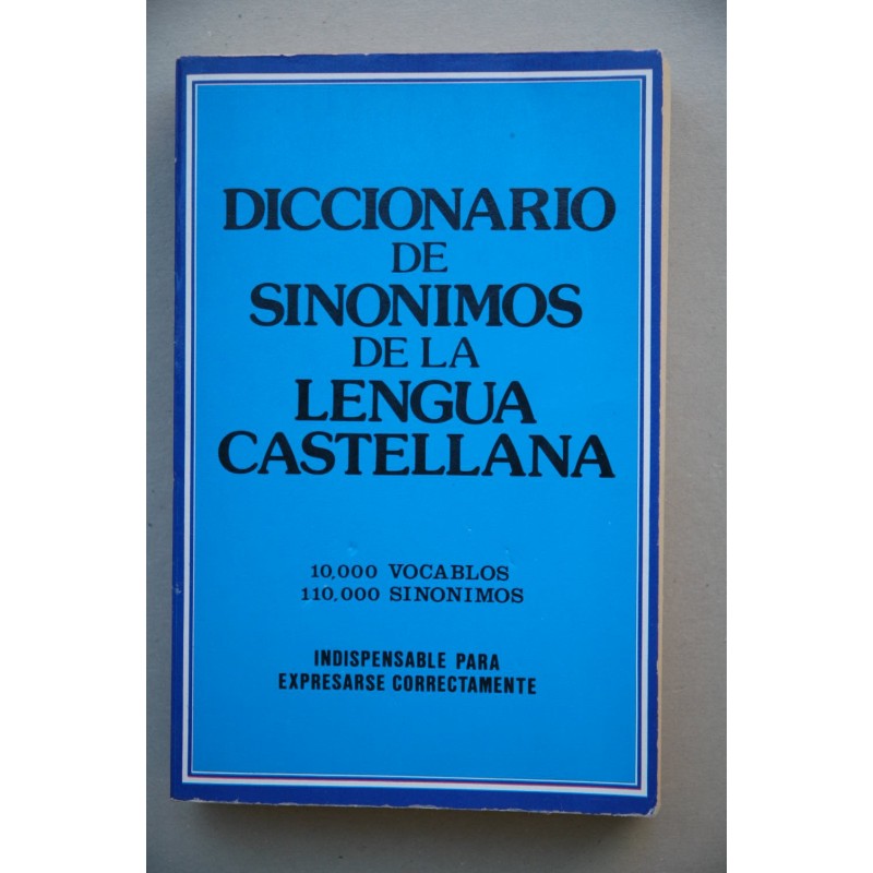 Diccionario de sinónimos de la lengua castellana