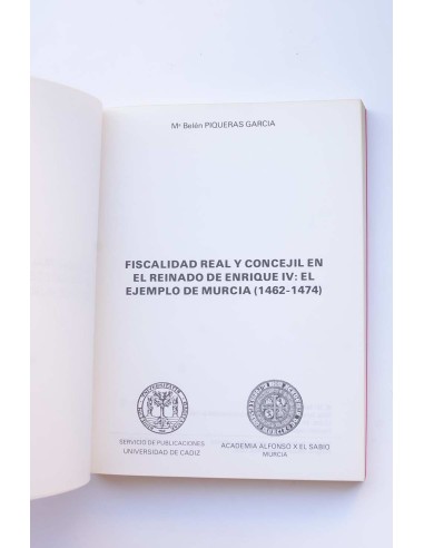 Fiscalidad real y concejil en el reinado de...