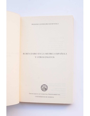 Rubén Darío en la métrica española y otros ensayos