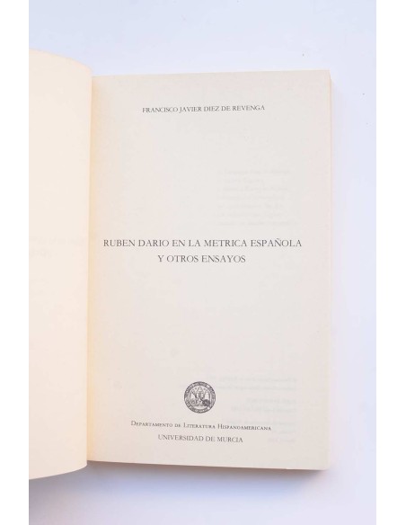 Rubén Darío en la métrica española y otros ensayos