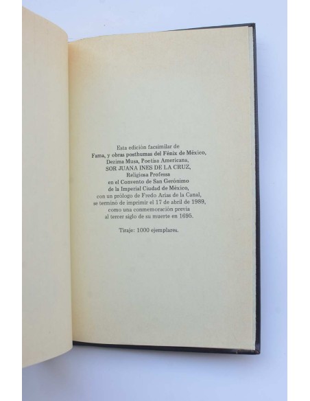 Fama, y obras Posthumas del Fenix de Mexico, dezima musa, poetisa americana, Sor Juana Ines de la Cruz