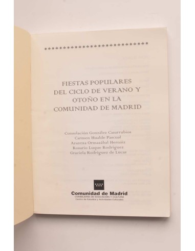 Fiestas populares del ciclo de verano y otoño...