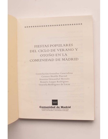 Fiestas populares del ciclo de verano y otoño en la Comunidad de Madrid