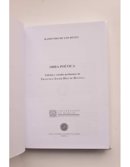 Raimundo de los Reyes. Obra poética
