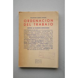 ORDENACIÓN del trabajo