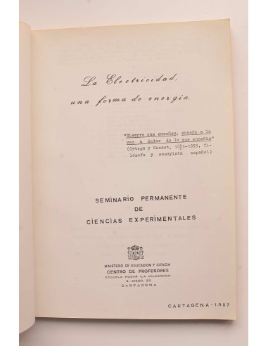 La electricidad una forma de energía