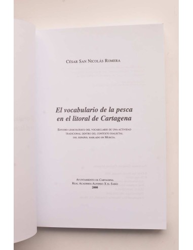 El vocabulario de la pesca en el litoral de...