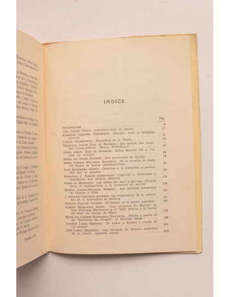 Estudios literarios dedicados al profesor Mariano Baquero Goyanes