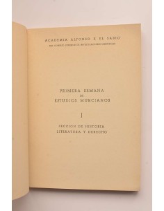 Primera Semana de Estudios Murcianos I. Sección de... 2