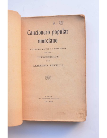 Cancionero popular murciano