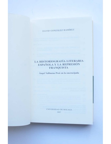 La historiografía literaria española y la represión franquista. Ángel Valbuena Prat en la encrucijada