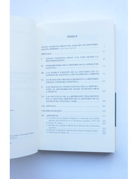 La historiografía literaria española y la represión franquista. Ángel Valbuena Prat en la encrucijada