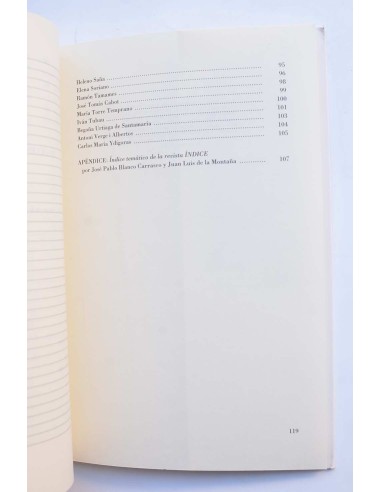Índice: panorama de la cultura contemporánea:...