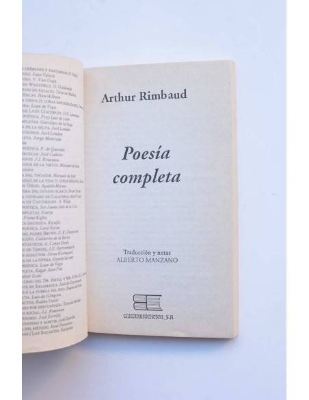 Arthur Rimbaud. Poesías completas