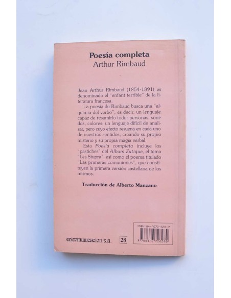Arthur Rimbaud. Poesías completas