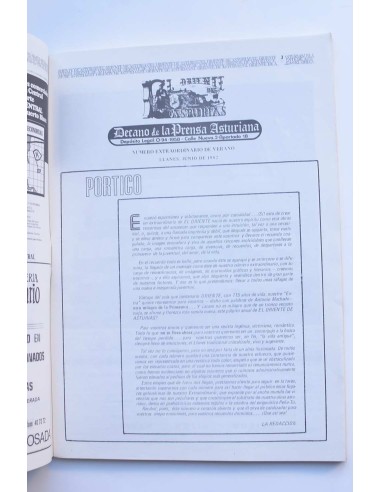 El Oriente de Asturias. Junio 1982. Número extra