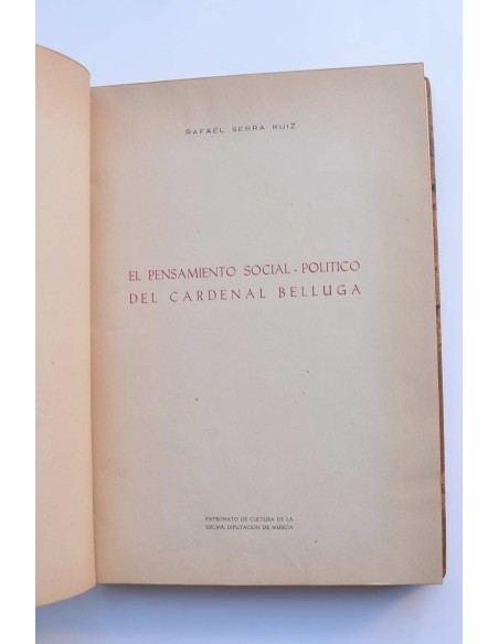 El pensamiento social - político del Cardenal Belluga