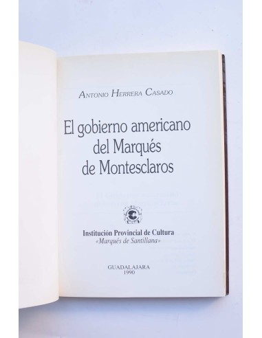 El gobierno americano del Marqués de Montesclaros