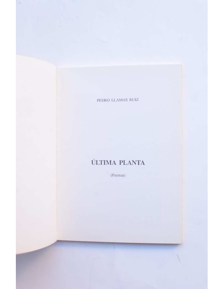 Última planta (poemas)