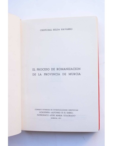 El proceso de romanización de la provincia de...