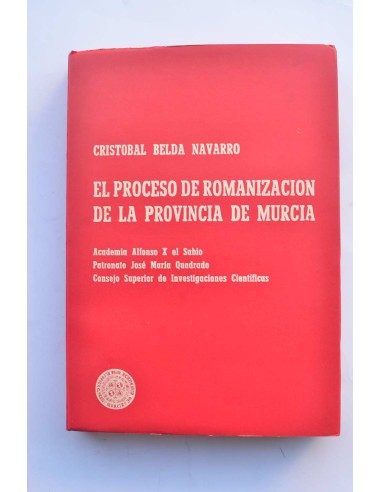 El proceso de romanización de la provincia de Murcia