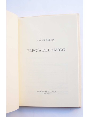 Elegía del amigo