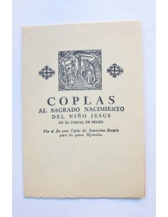 Coplas al Sagrado Nacimiento del Niño Jesús en el Portal...