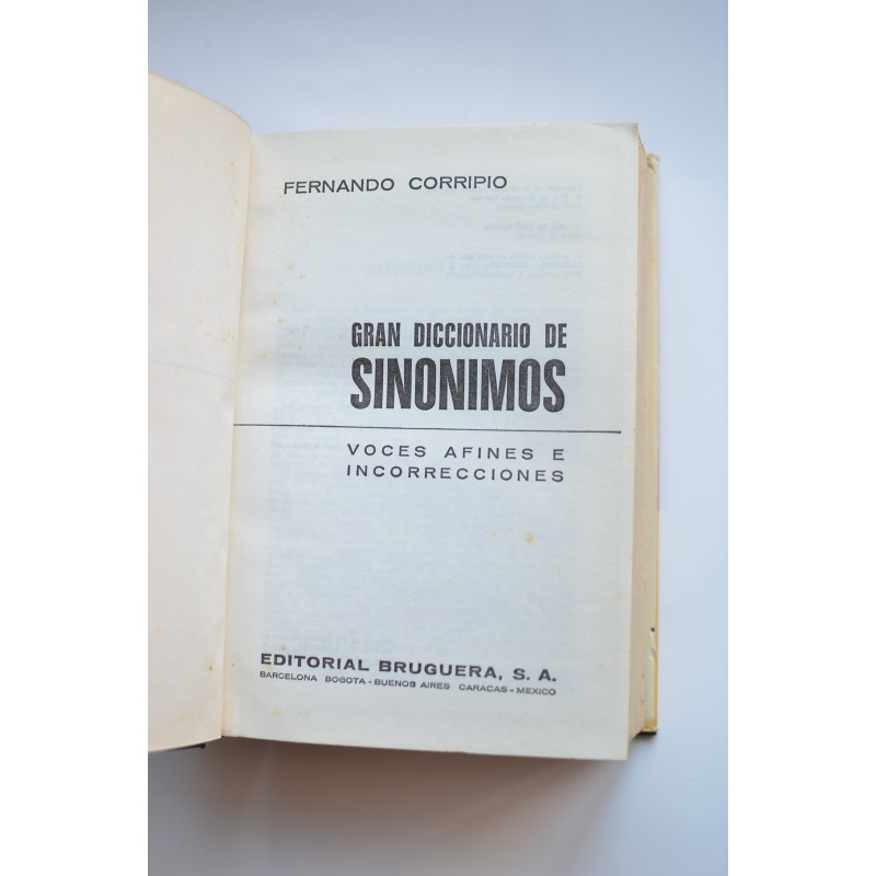 Gran diccionario de sinónimos