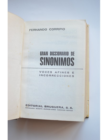 Gran diccionario de sinónimos