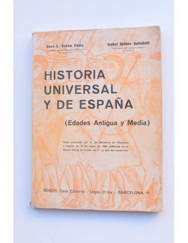 Historia universal y de España (Edades antigua y media)