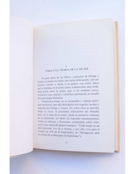 Teoría de la mujer en la obra de Ortega y Gasset