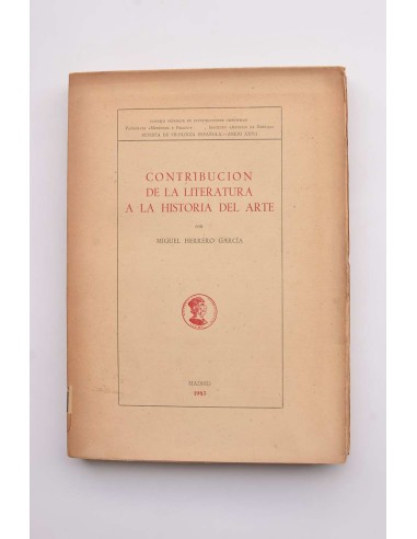 Contribución de la literatura a la historia del arte