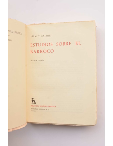 Estudios sobre el Barroco