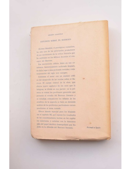 Estudios sobre el Barroco